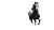 Galloping Horse V3 Vinyl Car Decal Sticker – Waterproof & UV-Resistant 2.72"