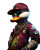Cool Rapper Duck Vinyl Car Decal Sticker – Waterproof & UV-Resistant 4.0"