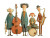 Vintage Jazz Band V3 Vinyl Car Decal Sticker – Waterproof & UV-Resistant 6.1866666666666665"