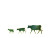 Cattle Silhouettes Vinyl Car Decal Sticker – Waterproof & UV-Resistant 3.0933333333333333"
