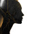 Golden Stylized Head Vinyl Car Decal Sticker – Waterproof & UV-Resistant 3.4133333333333336"