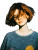 Woman In Blue Hour Vinyl Car Decal Sticker – Waterproof & UV-Resistant 4.1066666666666665"