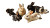Rabbits In Field Vinyl Car Decal Sticker – Waterproof & UV-Resistant 2.72"