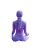Purple Yoga Serenity Vinyl Car Decal Sticker – Waterproof & UV-Resistant 4.1066666666666665"