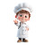 Cute Young Chef V2 Vinyl Car Decal Sticker – Waterproof & UV-Resistant 3.4133333333333336"