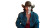 Rugged Cowboy Portrait V4 Vinyl Car Decal Sticker – Waterproof & UV-Resistant 5.4