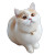 Cute Round Cat Vinyl Car Decal Sticker – Waterproof & UV-Resistant 3.4133333333333336"