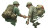 Soldiers Shake Hands Vinyl Car Decal Sticker – Waterproof & UV-Resistant 2.72"
