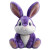 Purple Cartoon Bunny Vinyl Car Decal Sticker – Waterproof & UV-Resistant 3.4133333333333336"