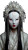 Chinese Masked Figure Vinyl Car Decal Sticker – Waterproof & UV-Resistant 4.8533333333333335"