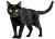 Black Cat V28 Vinyl Car Decal Sticker – Waterproof & UV-Resistant 6.1866666666666665"