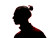 Man Bun Silhouette Vinyl Car Decal Sticker – Waterproof & UV-Resistant 6.1866666666666665"