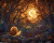 Moonlit Snail Journey Vinyl Car Decal Sticker – Waterproof & UV-Resistant 3.2"