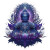 Glowing Buddha Illustration Vinyl Car Decal Sticker – Waterproof & UV-Resistant 3.4133333333333336"
