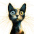 Cat V164 Vinyl Car Decal Sticker – Waterproof & UV-Resistant 6.826666666666667"