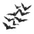 Bat Silhouettes Vinyl Car Decal Sticker – Waterproof & UV-Resistant 3.4133333333333336"