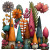 Colorful Garden Gnomes V2 Vinyl Car Decal Sticker – Waterproof & UV-Resistant 3.4133333333333336"