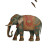 Indian Miniature Elephant Vinyl Car Decal Sticker – Waterproof & UV-Resistant 3.4133333333333336"