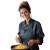 Female Chef Cooking V2 Vinyl Car Decal Sticker – Waterproof & UV-Resistant 6.826666666666667"