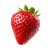 Strawberry Isolated Vinyl Car Decal Sticker – Waterproof & UV-Resistant 3.4133333333333336"