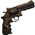 Golden Dragon Revolver Vinyl Car Decal Sticker – Waterproof & UV-Resistant 6.826666666666667"
