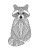 Raccoon Coloring Page Vinyl Car Decal Sticker – Waterproof & UV-Resistant 4.0"