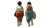 Chubby Ladies Walking Vinyl Car Decal Sticker – Waterproof & UV-Resistant 5.4