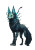 Ghost Alebrije Wolf Vinyl Car Decal Sticker – Waterproof & UV-Resistant 8.746666666666666"