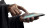 Elderly Hand With Hologram Vinyl Car Decal Sticker – Waterproof & UV-Resistant 2.72"