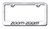 Zoom-Zoom License Plate Frame | Engraved Stainless Steel | Theft Deterrent | Chrome Finish