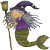 Evil Mermaid Witch Vinyl Car Decal Sticker – Waterproof & UV-Resistant 6.826666666666667"