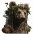 Gentle Bear Face Vinyl Car Decal Sticker – Waterproof & UV-Resistant 6.826666666666667"