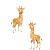 Cute Giraffes Pattern Vinyl Car Decal Sticker – Waterproof & UV-Resistant 3.4133333333333336"