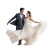 Joyful Wedding Couple V2 Vinyl Car Decal Sticker – Waterproof & UV-Resistant 6.826666666666667"