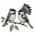 Chickadee Tattoo Design Vinyl Car Decal Sticker – Waterproof & UV-Resistant 3.4133333333333336"