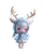 Chibi Deer Spirit Vinyl Car Decal Sticker – Waterproof & UV-Resistant 8.0"