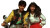 1980S Japanese Couple Vinyl Car Decal Sticker – Waterproof & UV-Resistant 2.72"