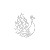 Transient Peacock Logo Vinyl Car Decal Sticker – Waterproof & UV-Resistant 3.4133333333333336"