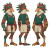 Eagle Mascot Character Vinyl Car Decal Sticker – Waterproof & UV-Resistant 3.4133333333333336"