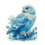 Blue Owl Illustration Vinyl Car Decal Sticker – Waterproof & UV-Resistant 3.4133333333333336"