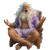Lavender Santa Vinyl Car Decal Sticker – Waterproof & UV-Resistant 6.826666666666667"