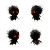 Shadowy Spiky Creature Vinyl Car Decal Sticker – Waterproof & UV-Resistant 6.826666666666667"