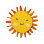 Smiling Sun V4 Vinyl Car Decal Sticker – Waterproof & UV-Resistant 3.4133333333333336"
