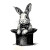 Rabbit Hat Logo Vinyl Car Decal Sticker – Waterproof & UV-Resistant 6.826666666666667"