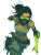 Cyborg Ninja Female Vinyl Car Decal Sticker – Waterproof & UV-Resistant 8.213333333333333"