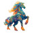 Colorful Fantasy Horse Vinyl Car Decal Sticker – Waterproof & UV-Resistant 6.826666666666667"