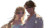 Enchanted Couple Vinyl Car Decal Sticker – Waterproof & UV-Resistant 2.72"