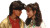 Retro Japanese Couple Vinyl Car Decal Sticker – Waterproof & UV-Resistant 2.72"