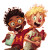 Boys Jumping Joyfully Vinyl Car Decal Sticker – Waterproof & UV-Resistant 3.4133333333333336"