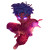 Blue-Haired Anime Warrior Vinyl Car Decal Sticker – Waterproof & UV-Resistant 3.4133333333333336"